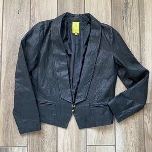NWOT QMack leather jacket L